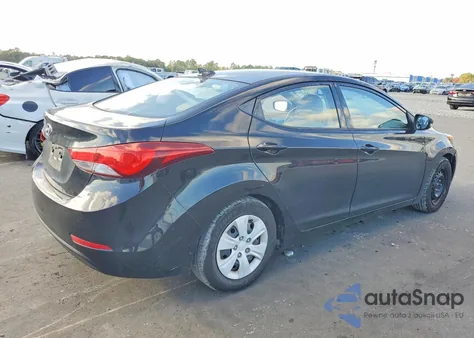 2016 Hyundai Elantra Se from USA, damaged, VIN 5NPDH4AEXGH671555
